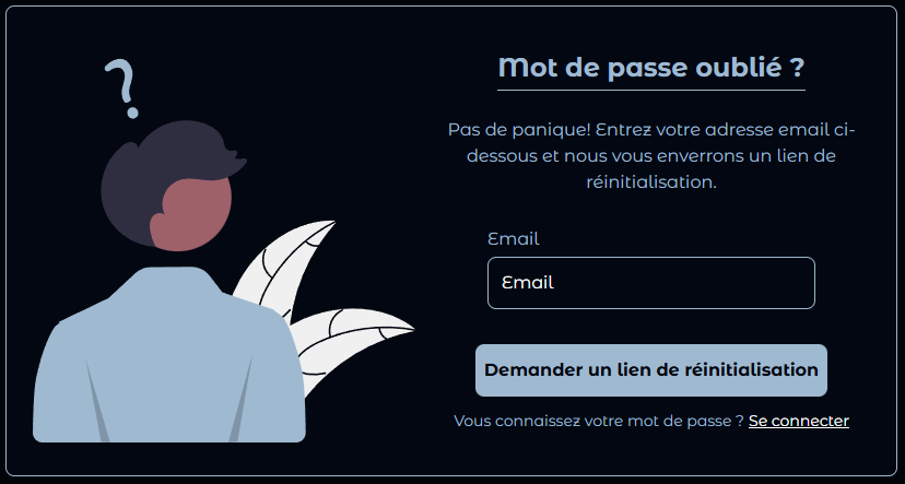 Forgot Password Page