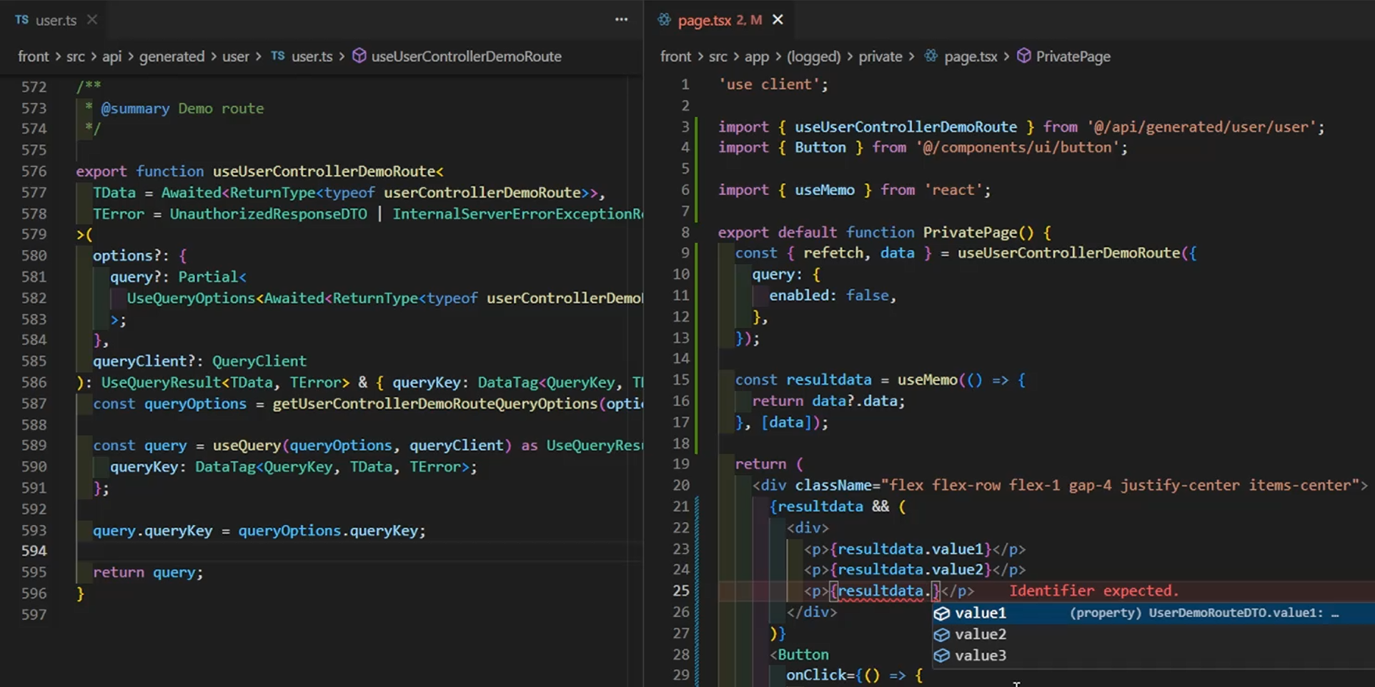 Orval Frontend Usage