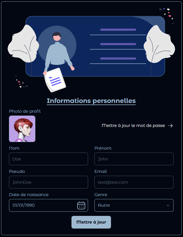 Profile Page